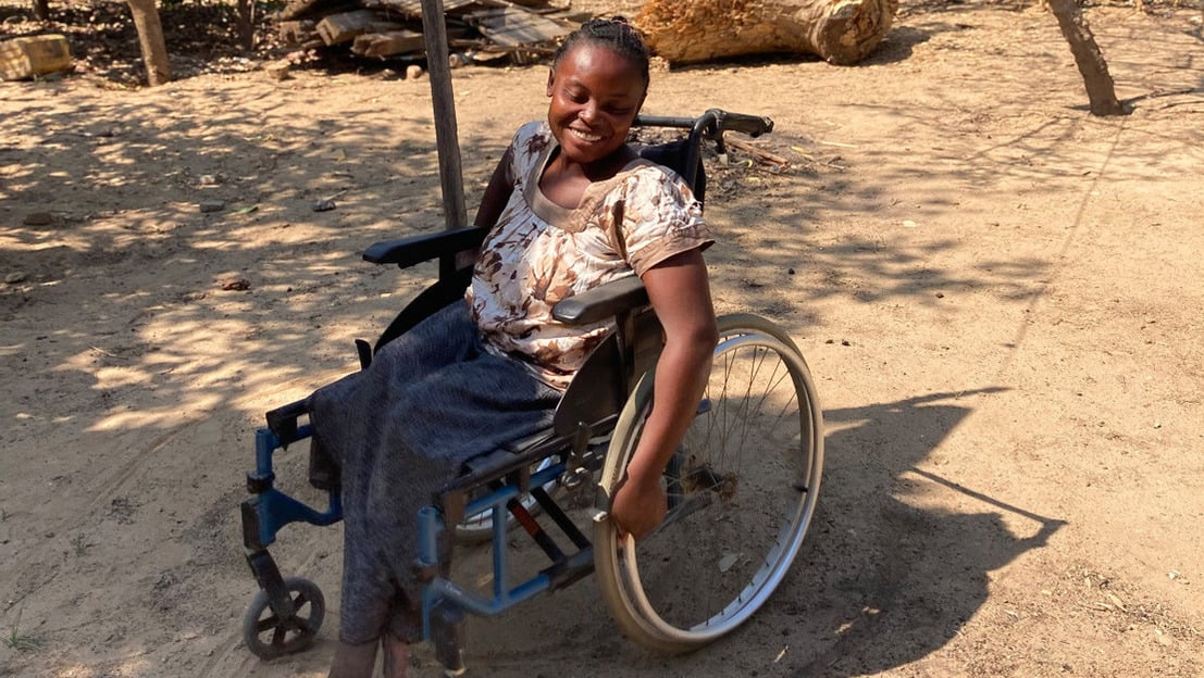 Julda, Ambilobe, Madagascar, November 2024. SInce the passage of cyclone Gamane, Julda has been promoting cooperation to keep herself and her community safe from cyclones.